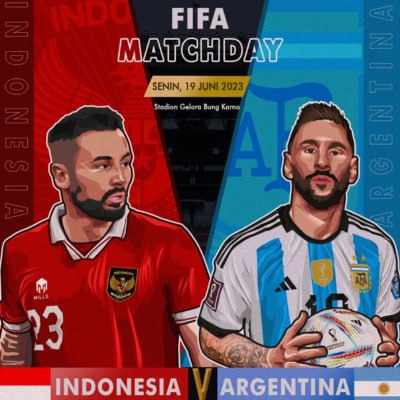 Timnas Indonesia vs Argentina - liputandelapan8.com