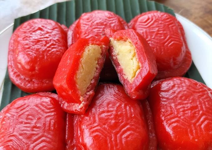 Kue Ku (Kue Tok) Isi Kacang Hijau. | 3 Resep Kue Ku Yang Lembut Dan Kenyal