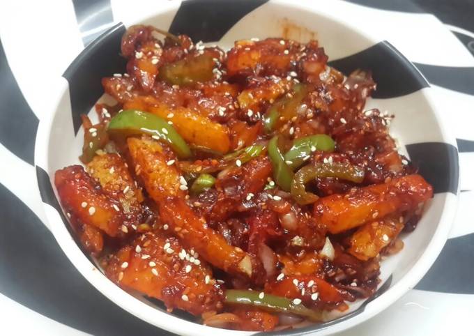 Resep Chilli Honey Potato Untuk Kamu.