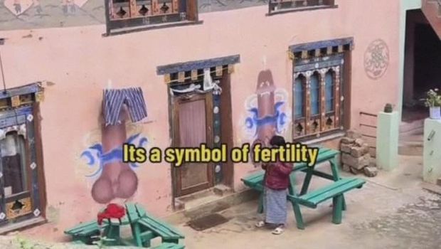 Desa berbentuk seperti penis di Bhutan