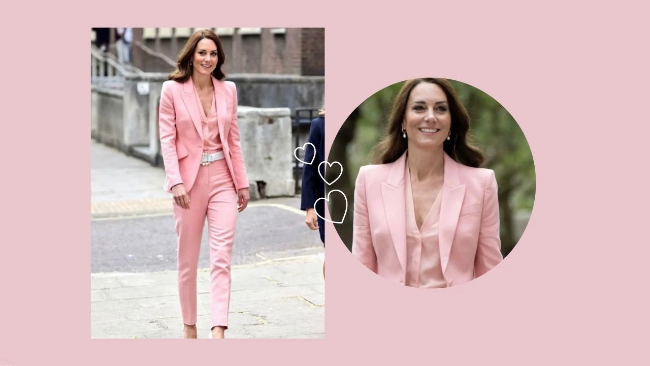 Kate Middleton Memakai Baju Serba Pink