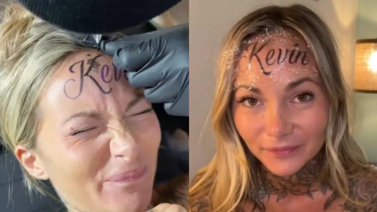 Viral Wanita Tatto Nama Pacar Di Dahi