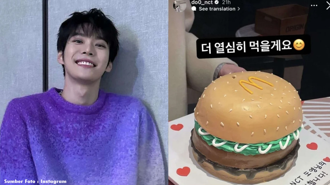 Doyoung NCT Jadi Model Burger McDonald