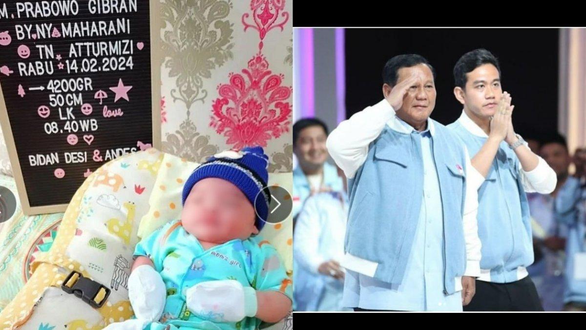 Viral Bayi Diberi Nama M Prabowo Gibran